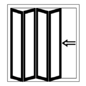 Quincaillerie Pliante Coulissante pour Profilé Bois
